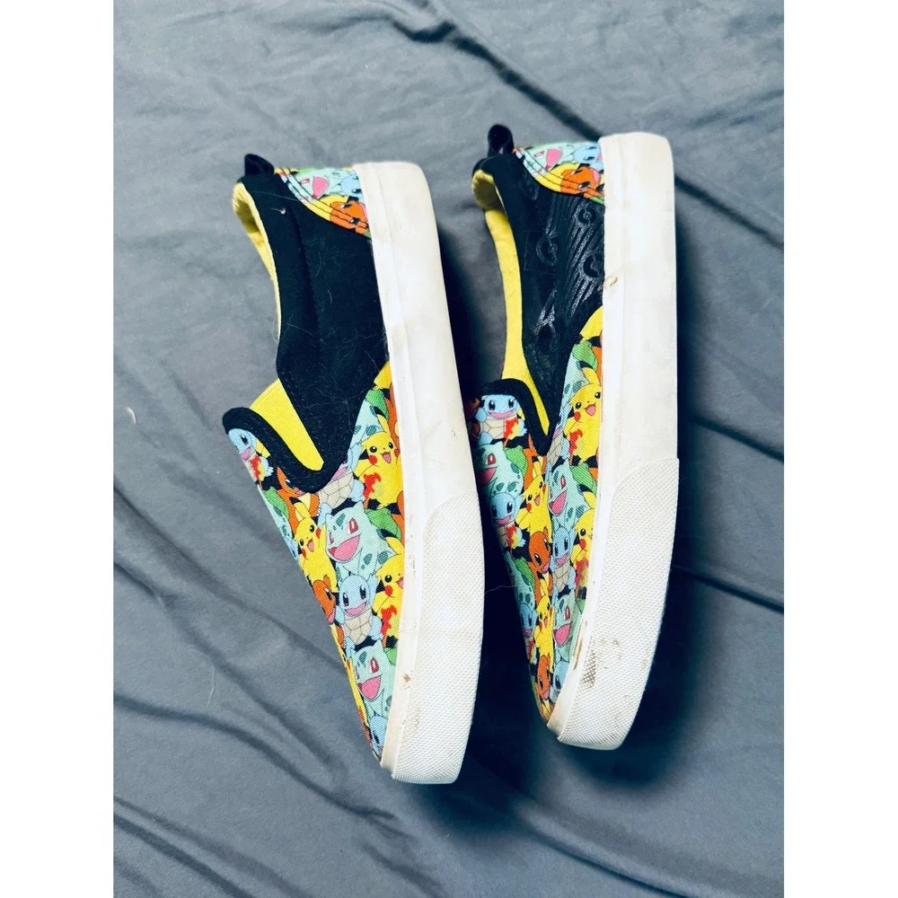 Ground Up‎ Size 4 Youth Kids Pokémon Slip On Canvas Sneakers Shoes Pikachu